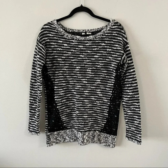 Anthropologie Moth Staccato tweed lace tunic small - Picture 2 of 5